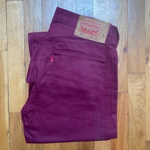 Levi’s Maroon 32X32 Mens Jeans